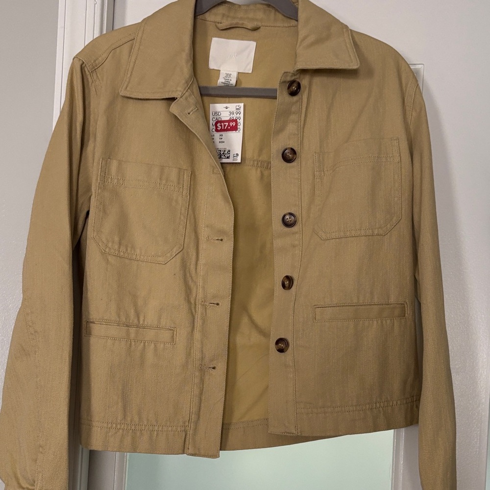 H&M Light Brown Utility Jacket